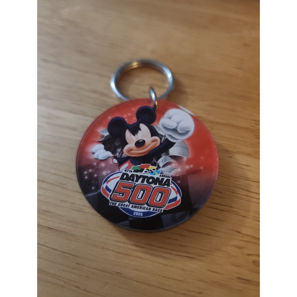 Mickey Mouse Daytona 500 keychain